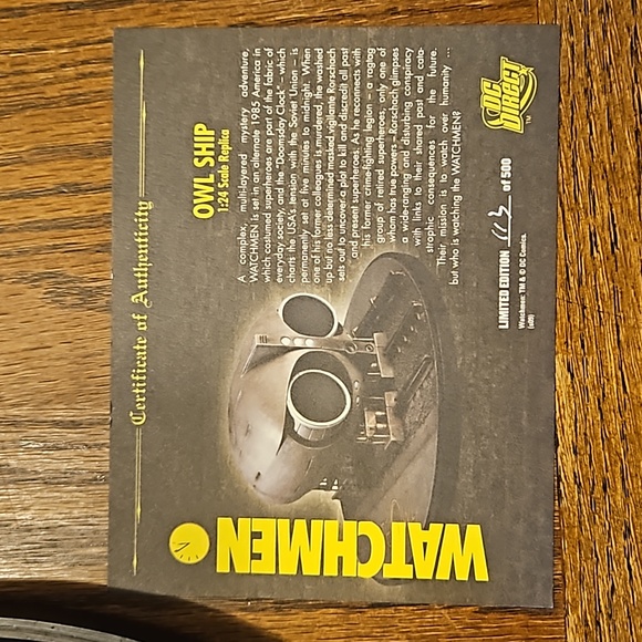 Watchmen Owl Ship - Picture 2 of 2
